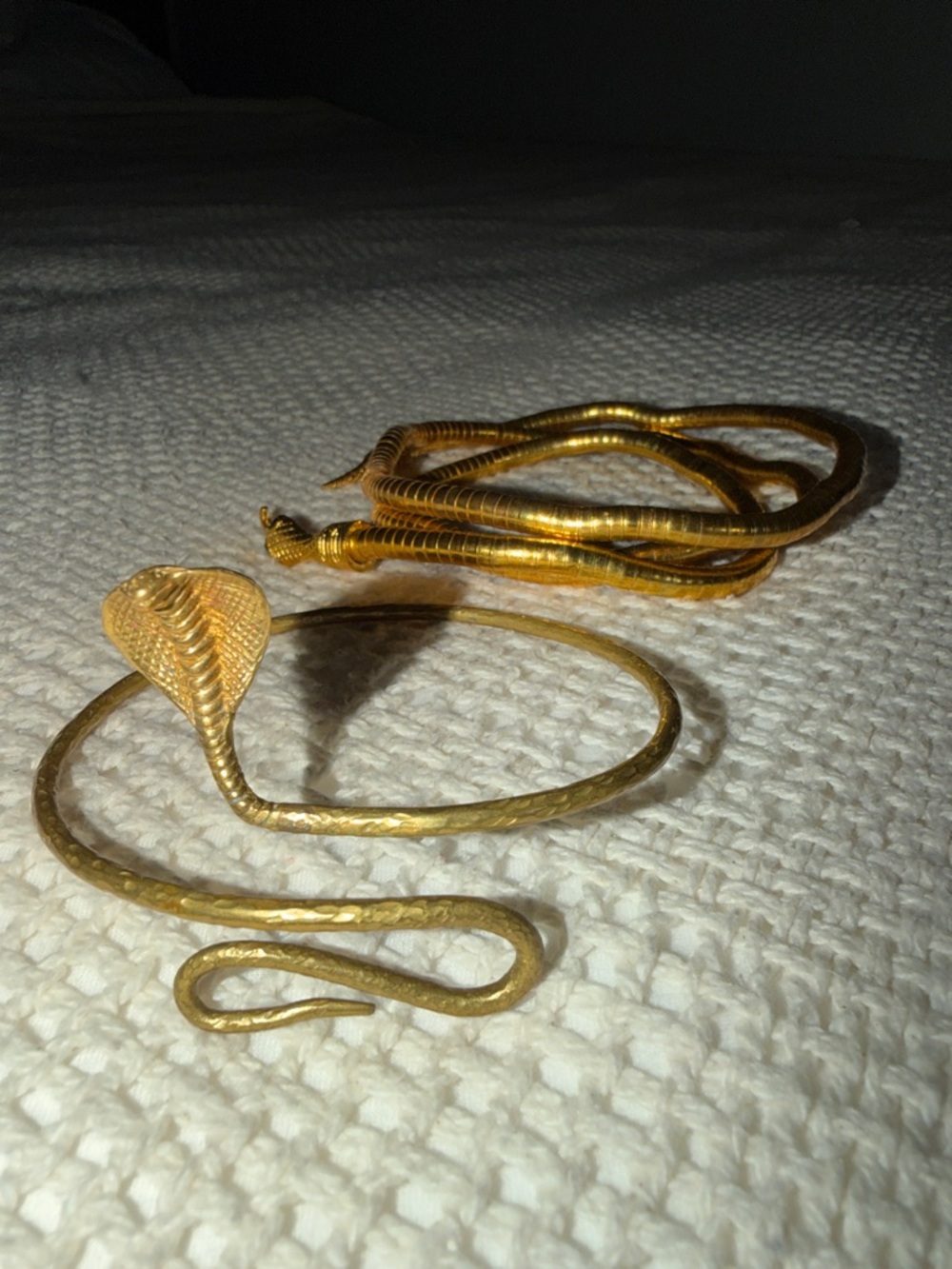 Gold Snake Armulet - Women Accessories